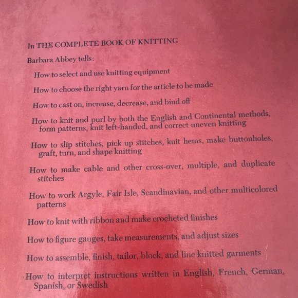 THE COMPLETE BOOK OF KNITTING - Picture 2 of 10